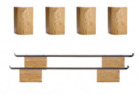 Hasena Airo Füsse Oak-Bianco Hasena Airo Füsse Oak-Bianco