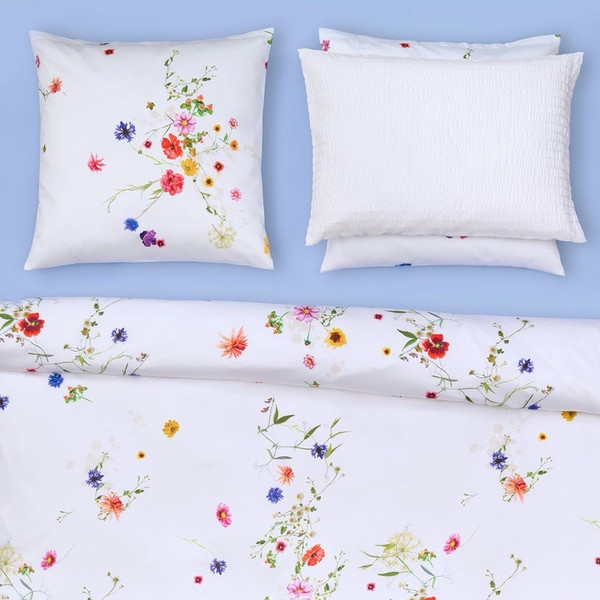 Christian Fischbacher Bettwäsche SATIN FLEURS VOLANTES