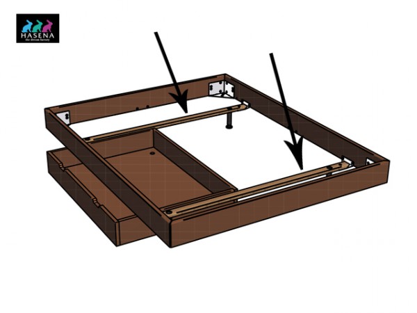 Hasena Crosstraver-Twin ( 2 Stck. Quertraversen)