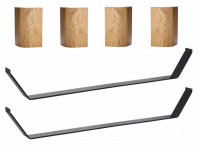 Hasena Slitto Kufen-Füsse Oak-bianco Hasena Slitto Kufen-Füsse Oak-bianco