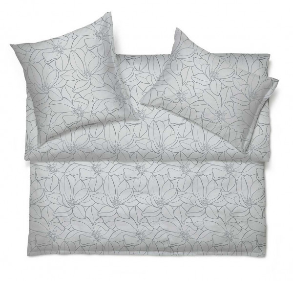 Schlossberg Bettwaesche Magnolia gris Jacquard