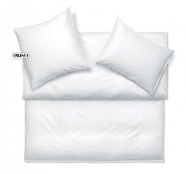 Schlossberg Bettwaesche Orleans blanc Satin Exquisit