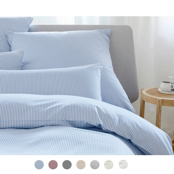 Elegante Hamburger Streifen Satin Bettwaesche