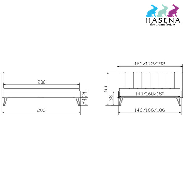 Hasena Roberto Pronto Bett