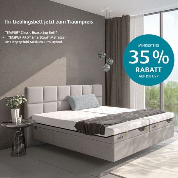 Tempur Boxspringbett Adjustable Pro SC Medium Hybrid