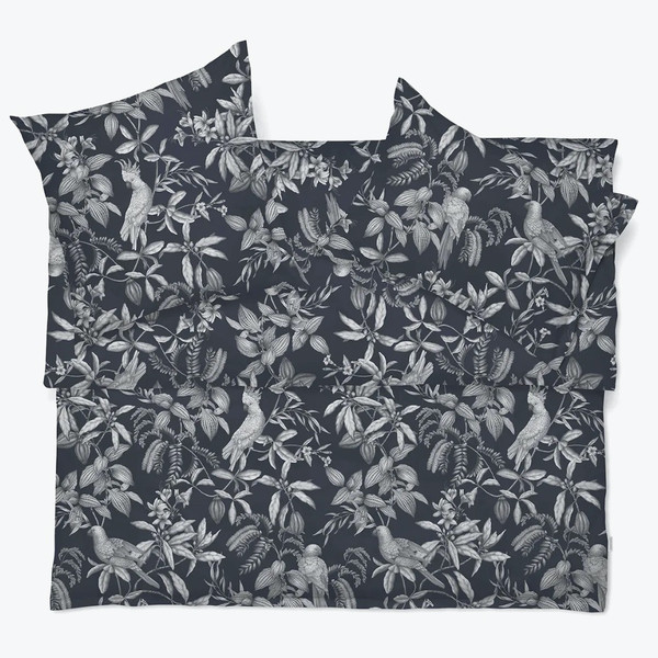 Schlossberg Bettwaesche Calypso noir Satin
