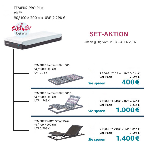 TEMPUR SET-AKTION B