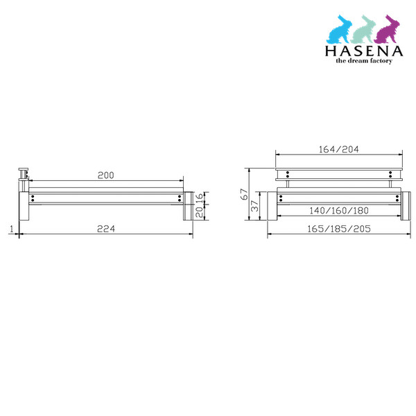 Hasena San Luca Pronto Bett