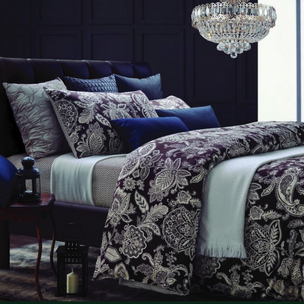 3tlg. Mako Satin Bettwäsche Jeunesse dorée Luxurious Paisley braun