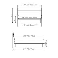 Vorschau: Hasena Naturo Wildeiche Connecto 23 Practico Bretto Bett Vorschau: Hasena Naturo Wildeiche Connecto 23 Practico Bretto Bett
