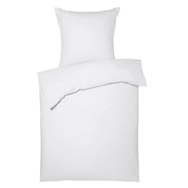 Doris Meyer Jersey Bettwaesche weiss